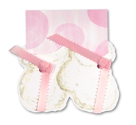 baby booties - pink