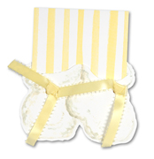 baby booties - yellow