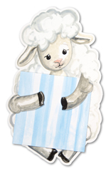 lamb hug - blue