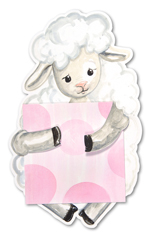 lamb hug - pink