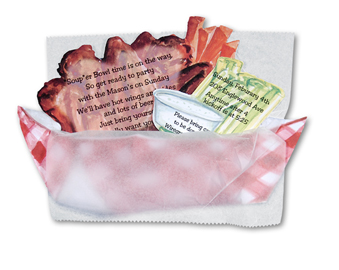 red & white basket - wings